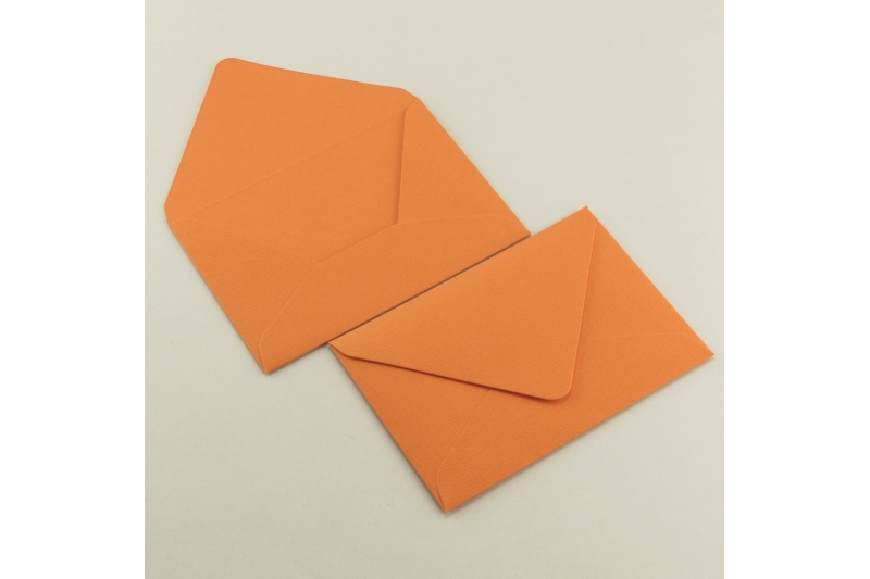 Конверт для денег бумажный на свадьбу плотный "Оранжевый" (11*16 см)